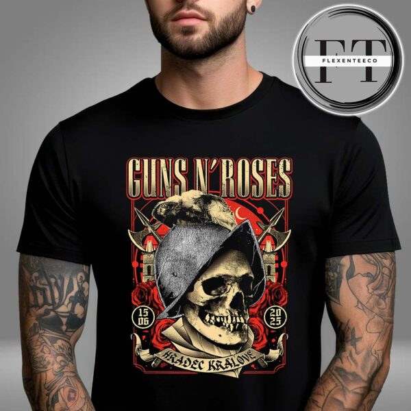 Guns N Roses At Rock for People In Hradec Kralove CZ On June 15 2025 Unisex T-Shirt