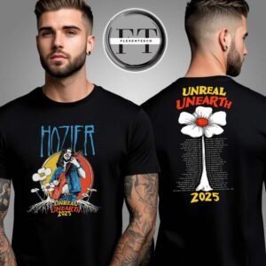 Hozier Unreal Unearth 2025 Flower Tour Tee Two Sided Unisex T-Shirt