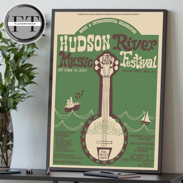 Hudson River Music Festival At Croton Point Park NY On June 14 2025 Artis Line Up Home Decor Poster Canvas