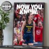 Indiana Fever Clinched Eastern Conference WNBA 2025 Now You Know Home Decor Poster Canvas
