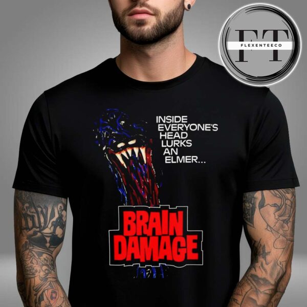 Iron Fortress Records Brain Damage Horror Unisex T-shirt