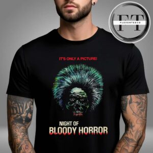 Iron Fortress Records Night Of Bloody Horror Horror Movie Unisex T-shirt