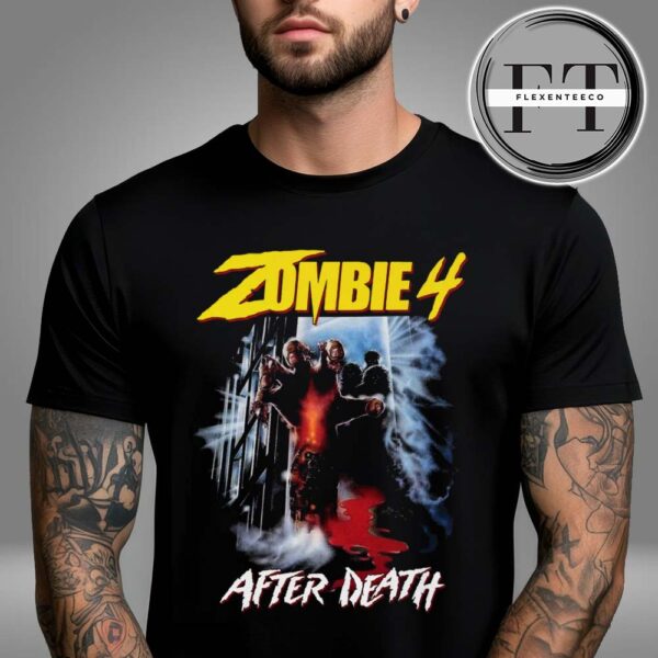 Iron Fortress Records Zombie 4 After Death Horror Movie Unisex T-shirt