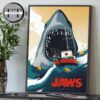 Jaws Poster Celebrate The 50th Anniversary Home Decor Poster Canvas