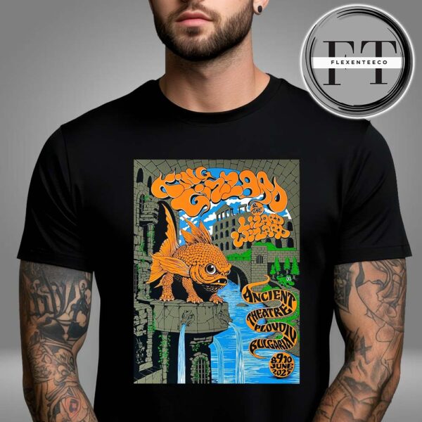 King Gizzard At Ancient Theatre In Plovdiv Bulgaria On June 8-9-10 2025 Orange Fish Unisex T-Shirt