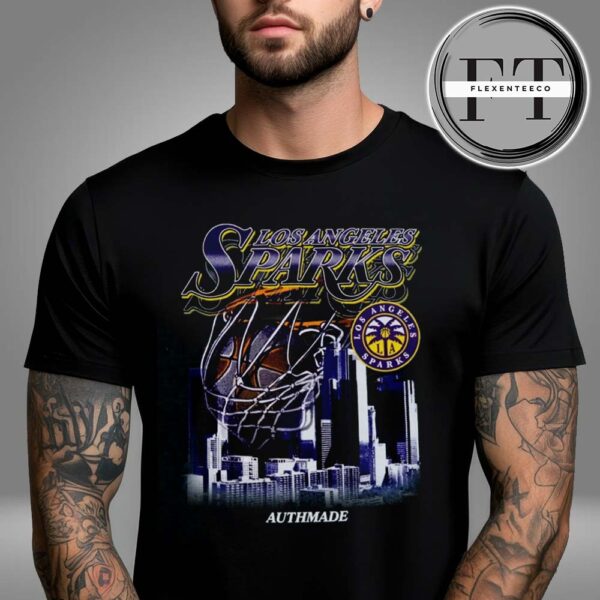 LA Sparks Authmade Black Skyscraper Unisex T-Shirt