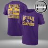 LSU Tigers 2025 NCAA Baseball Men’s College World Series Champions Schedule Two Sided Unisex T-Shirt
