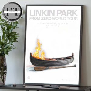Linkin Park From Zero World Tour At Arnhem Netherlands On June 26 2025 Home Decor Poster Canvas