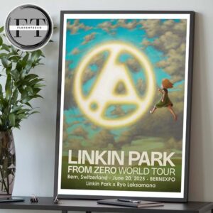 Linkin Park From Zero World Tour At Bern Switzerland On June 20 2025 Home Decor Poster Canvas