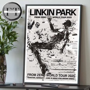 Linkin Park From Zero World Tour At Hanover Germany On June 16 2025 Home Decor Poster Canvas