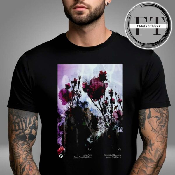 Linkin Park From Zero World Tour At Merkur Spiel Arena In Dusseldorf Germany On July 1 2025 Unisex T-Shirt