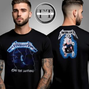 Metallica Gildan Classic Ride The Lightning Two Sided Unisex T-Shirt