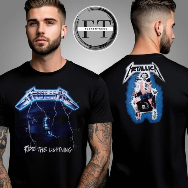 Metallica Gildan Classic Ride The Lightning Two Sided Unisex T-Shirt