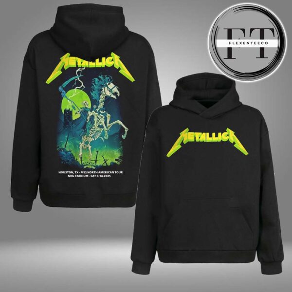 Metallica M72 Houston At NRG Stadium In Houston Texas US On June 14 2025 Two Sided Hoodie Shirt