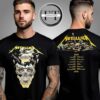 Metallica M72 North American Tour 2025 Shattered Skull & Battlefield Bones Two Sided Unisex T-Shirt