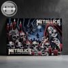 Metallica M72 Santa Clara Full Show Combined Poster At Levi’s Stadium In California US On June 20 And June 22 2025 Home Decor Poster Canvas