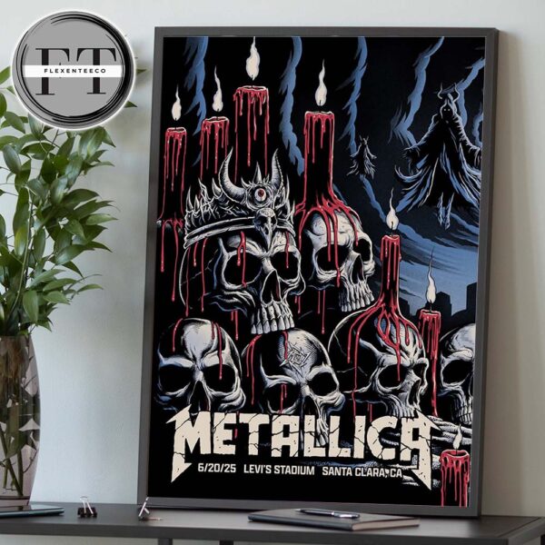 Metallica M72 Santa Clara Night 1 At Levi’s Stadium In California US On June 20 2025 Home Decor Poster Canvas