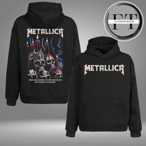 Metallica M72 Santa Clara Night 1 At Levi’s Stadium In California US On June 20 2025 Two Sided HoodieShirt