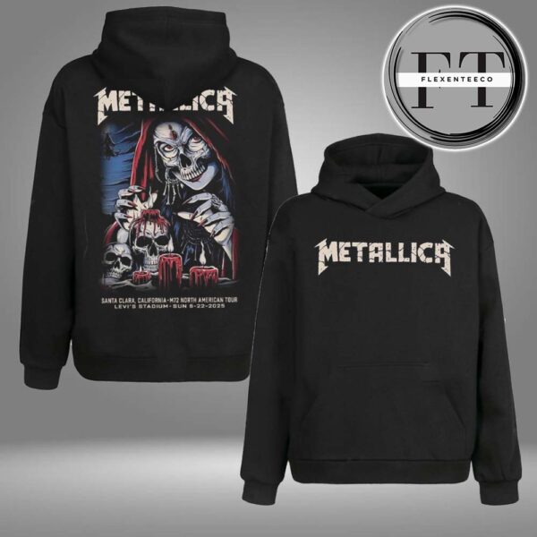 Metallica M72 Santa Clara Night 2 At Levi’s Stadium In California US On June 22 2025 Two Sided HoodieShirt