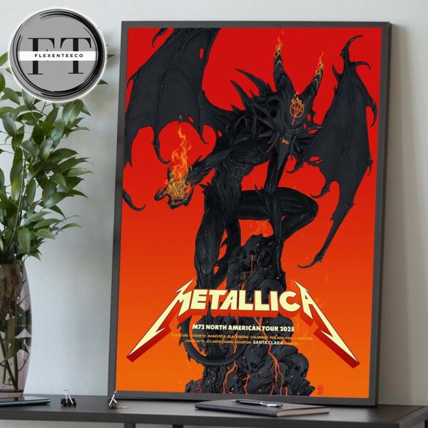 Metallica M72 Santa Clara Pop Up Shop At Levi’s Stadium In California US On June 20 And June 22 2025 Home Decor Poster Canvas