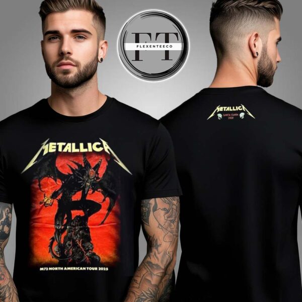 Metallica M72 Santa Clara Pop Up Shop At Levi’s Stadium In California US On June 20 And June 22 2025 Two Sided Unisex T-Shirt