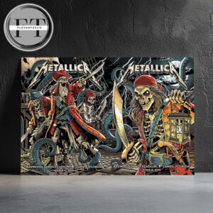 Metallica M72 Tampa Full Show Combined Poster At Raymond James Stadium In Florida US On June 6 And June 8 2025 Home Decor Poster Canvas