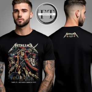 Metallica M72 Tampa Night 1 At Raymond James Stadium In Florida US On June 6 2025 Two Sided Unisex T-Shirt