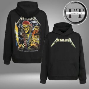 Metallica M72 Tampa Night 2 At Raymond James Stadium In Florida US On June 8 2025 Two Sided Hoodie Shirt