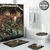 Metallica Poster Cover Crowned In Chaos Bathroom Set