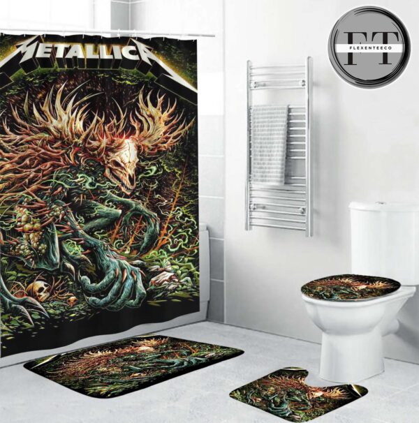 Metallica Poster Cover Beast In The Forest Bathroom Set