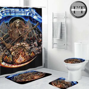 Metallica Poster Cover Creeping Pharaoh Bathroom Set