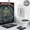 Metallica Poster Cover Crowned In Chaos Bathroom Set