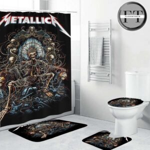Metallica Poster Cover Throne Of Thorns Bathroom Set