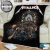 Metallica Poster Cover Throne Of Thorns Fleece Blanket