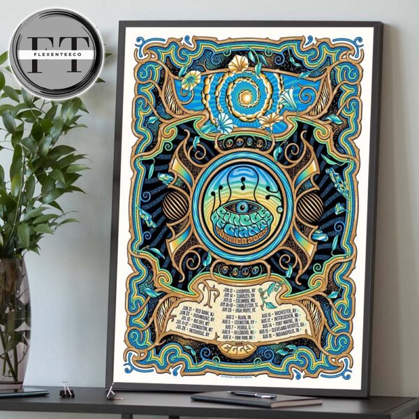 Moe The Band Circle Of Giants Summer 2025 Tour Schedule Home Decor Poster Canvas