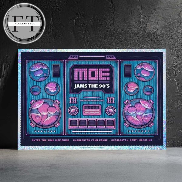 Moe The Band Jams The 90’s At Charleston SC On June 18-19 2025 Home Decor Poster Canvas