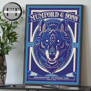 Mumford And Sons At Hollywood Bowl In Los Angeles Galif On June 12 2025 Home Decor Poster Canvas