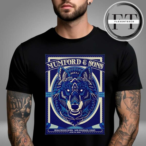 Mumford And Sons At Hollywood Bowl In Los Angeles Galif On June 12 2025 Unisex T-Shirt