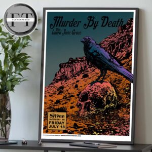 Murder By Death At The Sylvee In Madison WI On July 18, 2025 Home Decor Poster Canvas