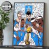 Oklahoma City Thunder Crowne 2025 NBA Champions Home Decor Poster Canvas