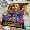 Oklahoma City Thunder Crowne 2025 NBA Champions Fleece Blanket