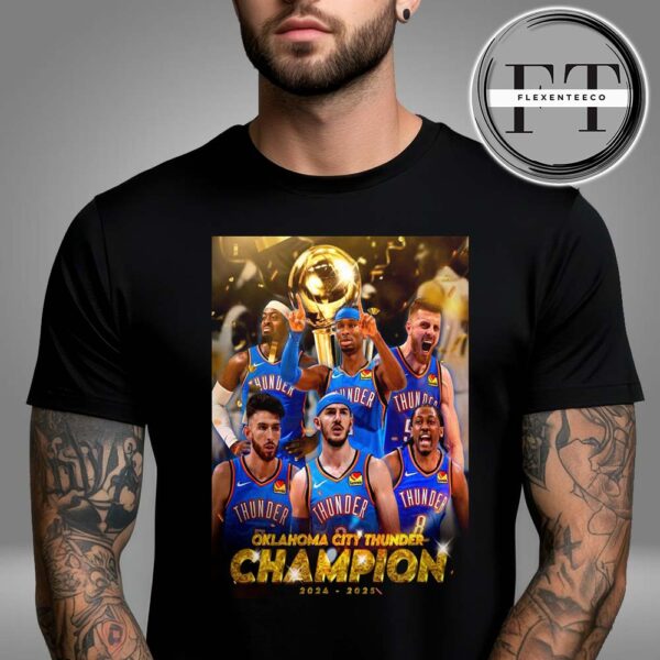 Oklahoma City Thunder Crowne 2025 NBA Champions Unisex T-Shirt
