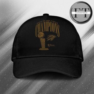 Oklahoma City Thunder Fanatics 2025 NBA Finals Champions Double Dribble Roster Trophy Cap Hat Snapback