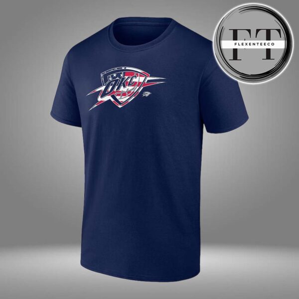 Oklahoma City Thunder Final NBA 2025 Finals Flag Logo Unisex T-Shirt