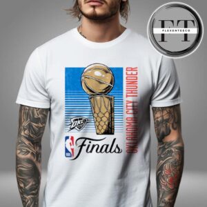 Oklahoma City Thunder Final NBA 2025 Retro Lines Unisex T-Shirt