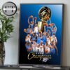 Oklahoma City Thunder Is The Champions NBA 2025 Home Decor Poster Canvas