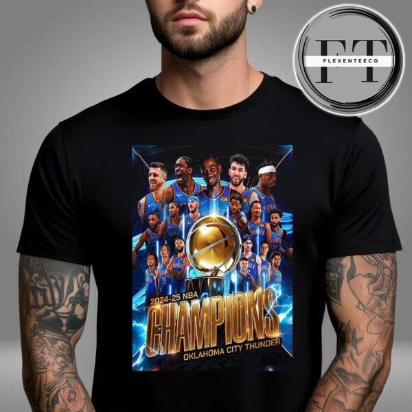 Oklahoma City Thunder Wins The 2025 NBA Championship Unisex T-Shirt