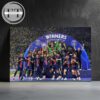Paris Saint Germant Is The Champions UEFA Champion League 2025 Team Photo Home Decor Poster Canvas