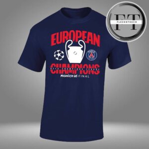 Paris Saint Germant UEFA Champions League 2025 Champions Graphic Unisex T-Shirt