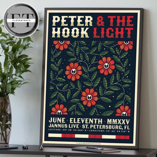 Peter Hook The Light Event At Jannus Live In St Petersburg FL On June 11 2025 Home Decor Poster Canvas